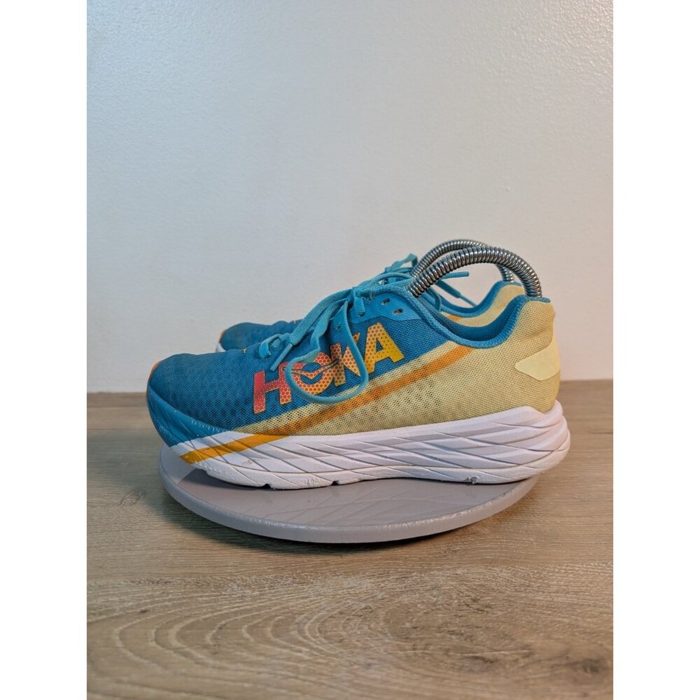 Hoka One One Rocket X womens Sz 7.5 Athletic Running Shoes Sneakers 1113532 SBLG - Picture 6 of 10